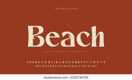 An aesthetic  new collection serif font 