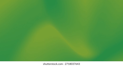 Aesthetic Noisy grain texture effect green and lime color gradient banner background. Modern green grain texture background