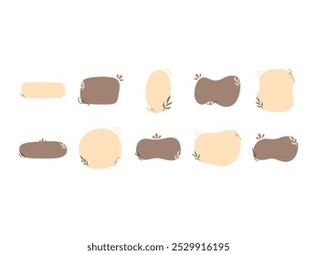 Aesthetic Note Paper Element Set 