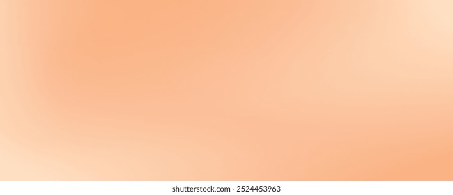 Aesthetic nude gradient backdrop. Blurry background in pastel beige colors. Vector illustration