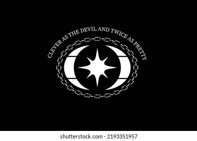 Aesthetic one eye streetwear vector graphic design