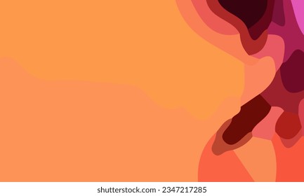 Aesthetic orange abstract background with copy space area. Suitable for poster and banner