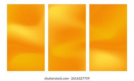 Aesthetic orange juice colors gradient background. yellow orange blending colors. Collection for summer vertical backgrounds banner or social media.
