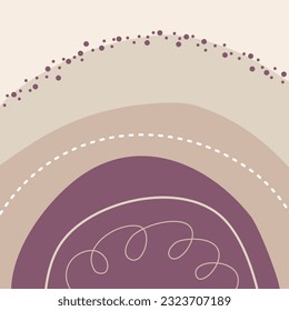 Aesthetic pastel rainbow vector design