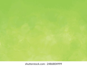 Bordure d'arrière-plan grunge peint à l'aquarelle douce pastel pastel pour une affiche, une brochure ou un prospectus. Concept de la Journée mondiale de l'environnement. Splash, taches, couleur verte lisse et nature abstraite printanière,