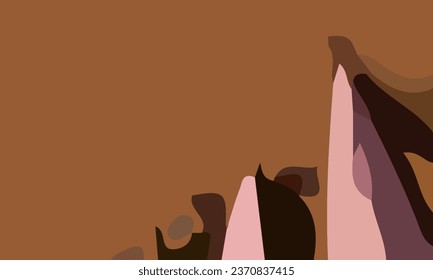 Aesthetic peach abstract background with copy space area. Suitable for poster and banner