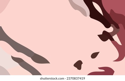 Aesthetic peach abstract background with copy space area. Suitable for poster and banner