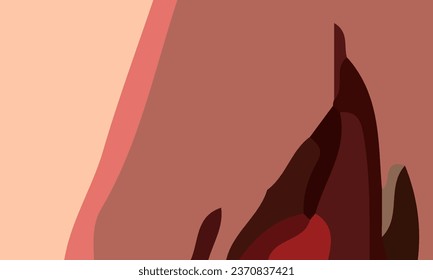 Aesthetic peach abstract background with copy space area. Suitable for poster and banner