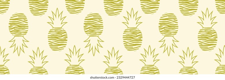 Aesthetic Pineapples Seamless pattern design for decoration,cover,banner and other purposes. 