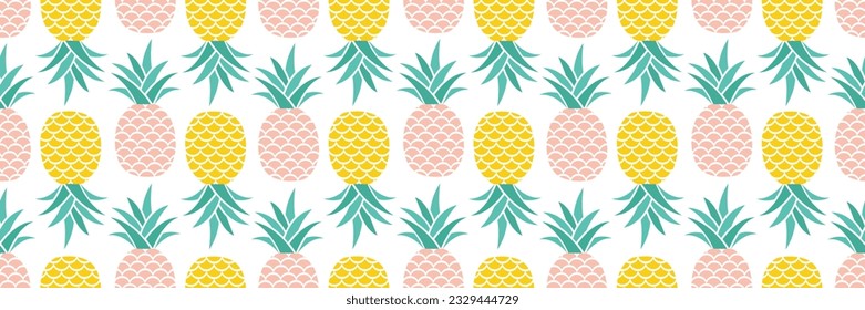 Aesthetic Pineapples Seamless pattern design for decoration,cover,banner and other purposes. 