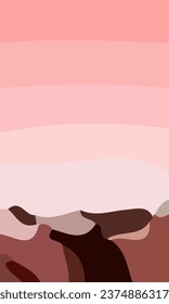 Aesthetic pink abstract background with copy space area. Suitable for poster and banner