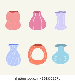 Vaso de planta estética con forma única