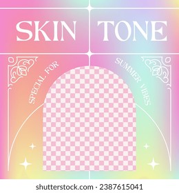 Aesthetic premium template design editable square banner for Instagram post. Suitable for Promotion Social Media Post and branding digital promotions. Unique and cute template design.