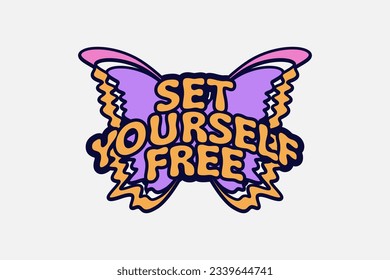 aesthetic quotes urban streetwear vector graphic design templates Collection
