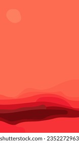 Aesthetic red abstract background with copy space area. Suitable for poster and banner