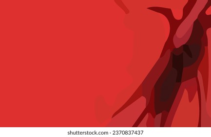 Aesthetic red abstract background with copy space area. Suitable for poster and banner