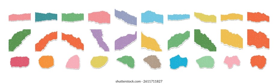 Aesthetic Ripped Paper with Shadow