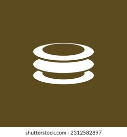 Aesthetic Rock Logo Design Vector