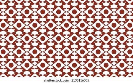 Aesthetic seamless pattern. Ethnic motif design. Minimalist pattern design. Suitable for fabric pattern. Can be used for posters, brochures, postcards, and other printing needs. Vector illustration