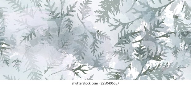 Aesthetic Seamless Pattern. Leaves Trees, Shrubs Stamp Effect. Neutral Tree Leaf Pattern. Texture Spots Watercolor Overlay. Transparency Wallpaper Rustic Modern Design. Fancy Delicate Fabric Textile.