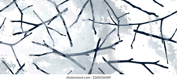 Ästhetisches nahtloses Muster. Blättert Bäume, Stempeleffekt von Shrubs. Neutrales Baumleaf-Muster. Textur Spots Wasser Farbe Overlay. Transparentes Bildschirmhintergrund Rustikales modernes Design. Fancy Delicate Stoff Textil.