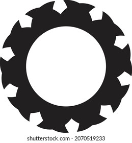 aesthetic silhouette frame border vector illustrator