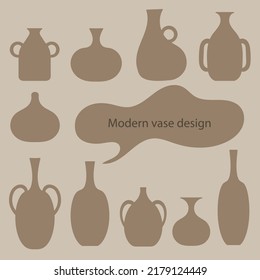 Aesthetic silhouette Modern vase design