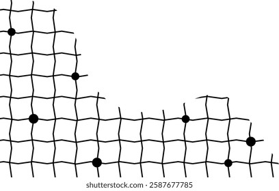 Aesthetic Simple Grid Pattern Corner