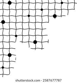 Aesthetic Simple Grid Pattern Corner