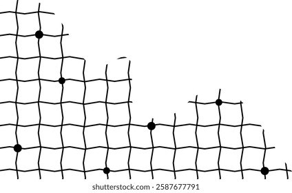 Aesthetic Simple Grid Pattern Corner