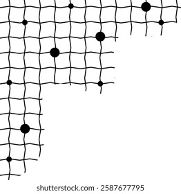 Aesthetic Simple Grid Pattern Corner