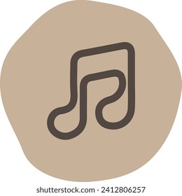 Aesthetic social media logo icon vector element