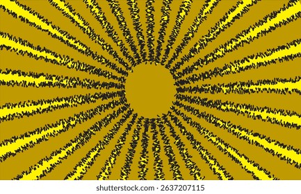 Aesthetic soft golden yellow shiny abstract irregular modern radial pattern for business presentation, flyer, poster, print, decoration, card, brochure cover, design background, wallpaper.