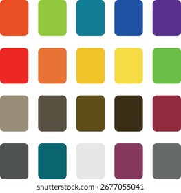 Aesthetic square cards pack in all colors 
