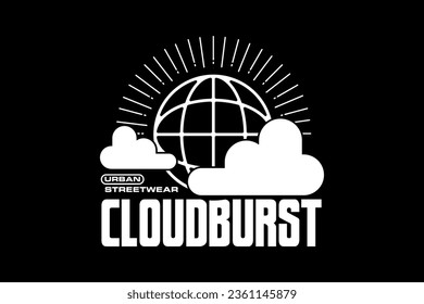 Aesthetic streetwear quotes inspirational vector design template