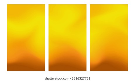 Aesthetic sunflower colors gradient background. yellow orange brown blending colors. Collection for summer vertical backgrounds banner or social media.