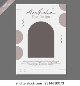 aesthetic template poster vector image