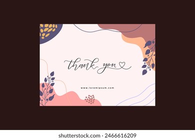 Aesthetic Thank You Card Landscape