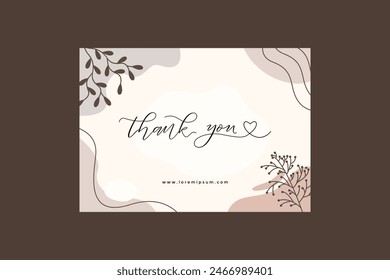 Aesthetic Thank You Card Landscape