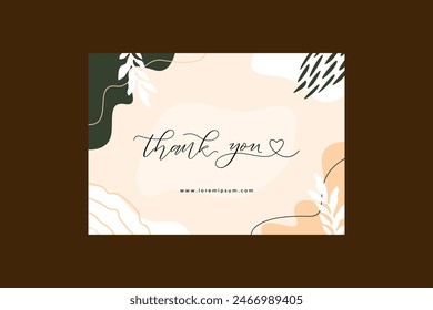 Aesthetic Thank You Card Landscape