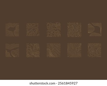 Aesthetic Topography Pattern Element Set