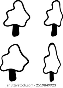 Aesthetic Tree Vector | Cute | Minimalist