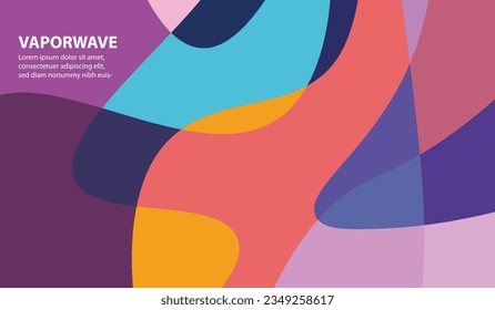 aesthetic vaporwave background, purple colorful, space area, flat vector design
