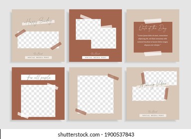 Aesthetic Vibes Social Media Post Collection Pack