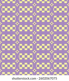 Aesthetic of Vintage checkerboard pattern colorful seamless vector pattern , Y2K aesthetic, fashionable, trendy, abstract art, geometric modern artistic suitable for printing on surface 