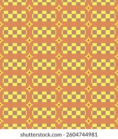 Aesthetic of Vintage checkerboard pattern colorful seamless vector pattern , Y2K aesthetic, fashionable, trendy, abstract art, geometric modern artistic suitable for printing on surface 