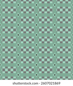 Aesthetic of Vintage checkerboard pattern colorful seamless vector pattern , Y2K aesthetic, fashionable, trendy, abstract art, geometric modern artistic suitable for printing on surface 