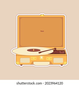aesthetic vintage radio cartoon illustration
