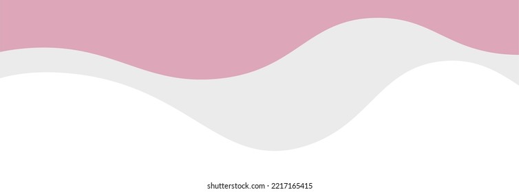 Aesthetic Wave Border Vector Illustration