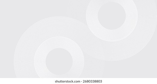 Estética Fondo abstracto geométrico blanco se superpone a la capa en el espacio brillante con las líneas de la decoración del efecto. Concepto de elemento de Diseño gráfico moderno. Eps 10